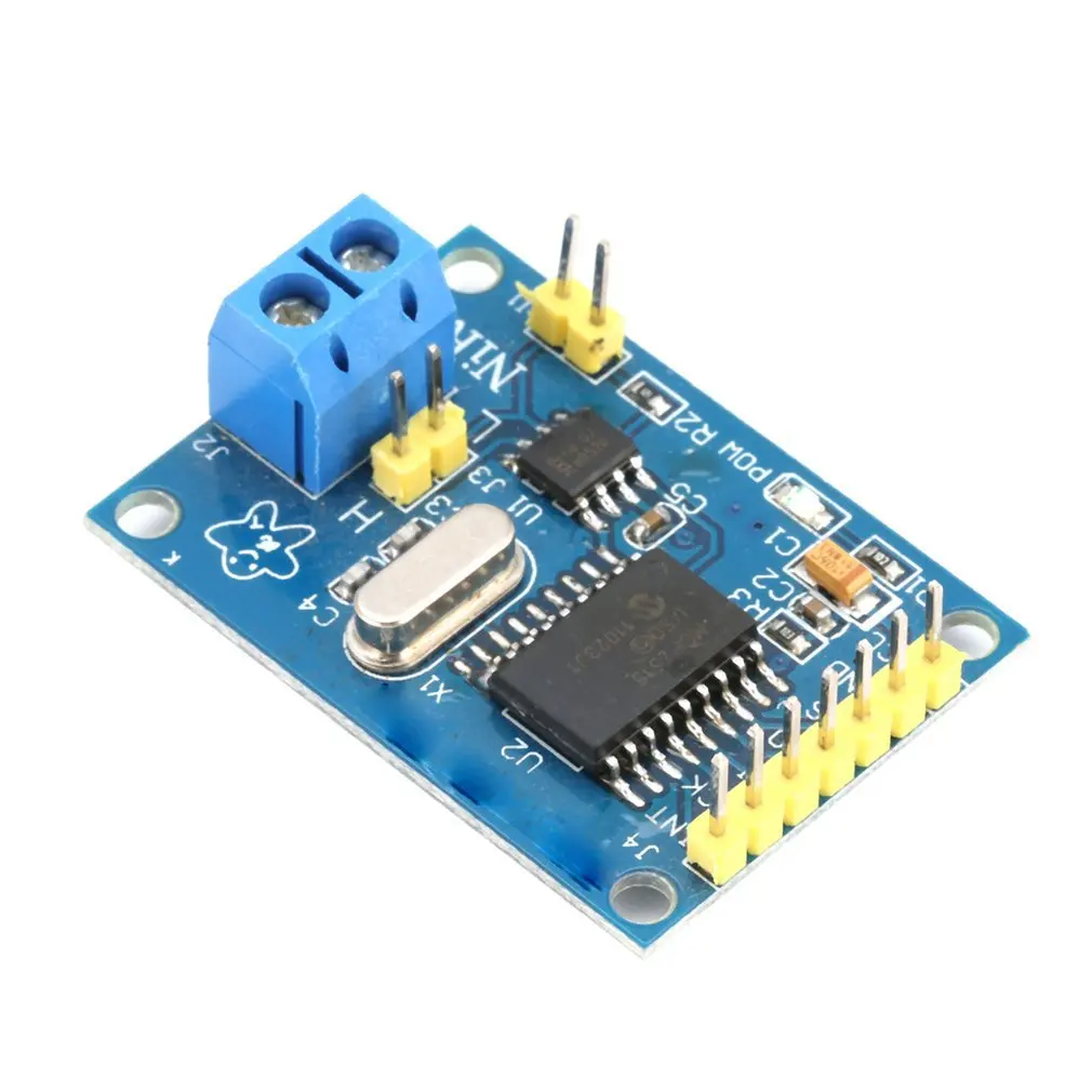 DC 5V MCP2515 CAN V2.0B Bus Module TJA1050 Receiver SPI49 Interface Control Resistors Board For Arduino DIY MCU ARM controller |