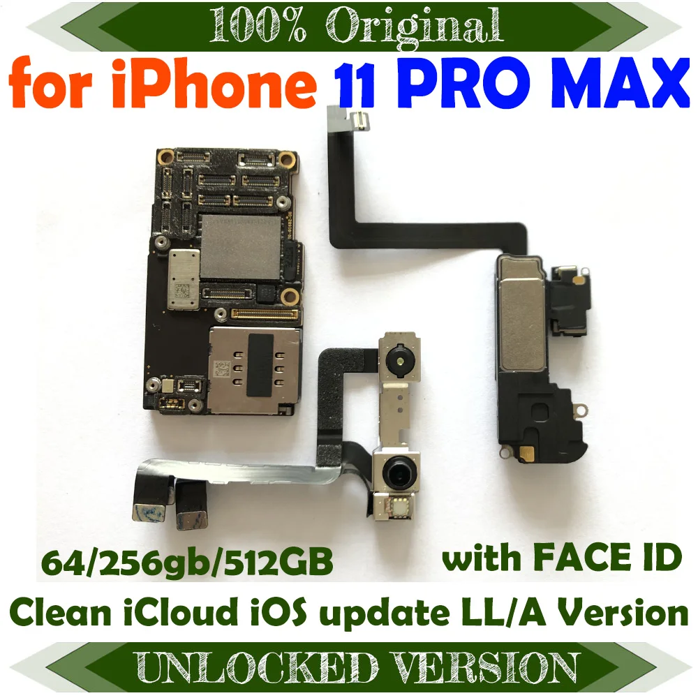 Материнская плата Clean iCloud разблокирована для iPhone 11 Pro MAX материнская Полная