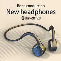 for xiaomi huawei apple wireless earphone bone conduction bluetooth stereo waterproof earphone audio mp3 with music microphone
