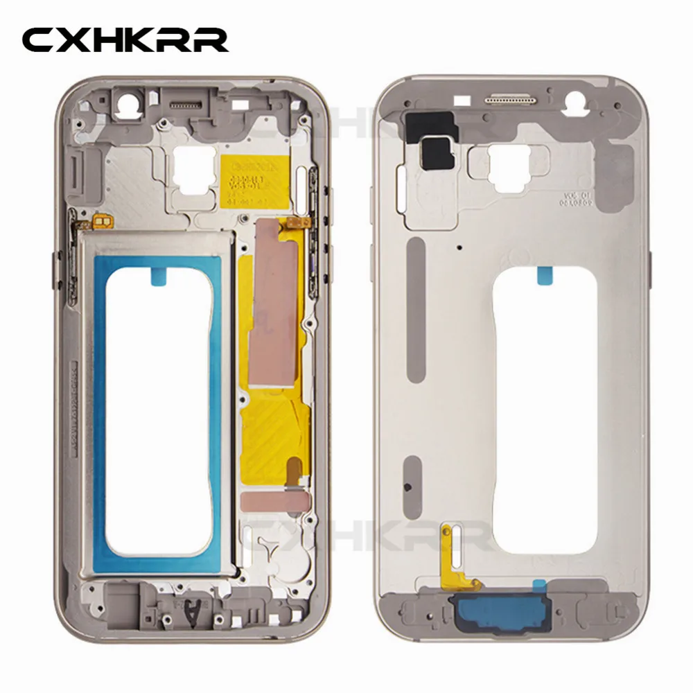 Средняя рамка ободок для Samsung A3 A5 A7 A520 A720 A320 версия корпус среднего шасси с кнопкой