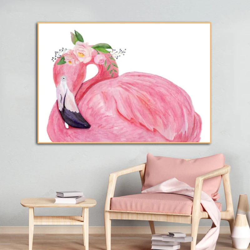 RELIABLI искусство Фламинго животных фотографии для дома холст картины Wall ART Для