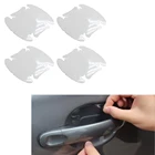 Универсальные Прозрачные Невидимые защитные пленки от царапин на дверной ручке автомобиля прозрачные защитные пленки для дверей автомобиля