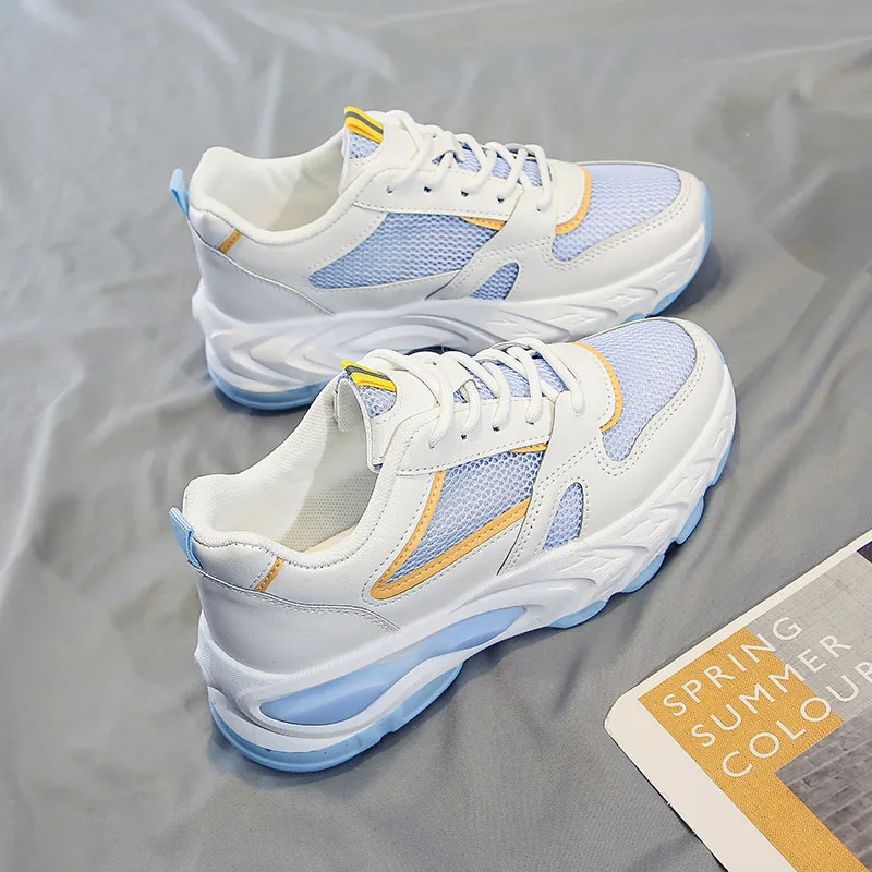 

Womens Trainers Sneakers Mesh Shoes Woman-shoes Running Breathable Fashion Casual Roses 2021 Lace-Up PVC Slip-On PU Cotton Fabri