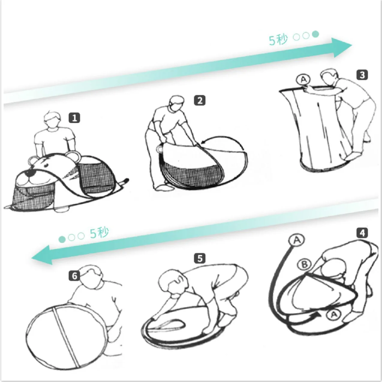 

Children Pop Up Toy Zipper Mesh Tent Indoor Outdoor Play Baby Toys House Bear Dog Toy Kids Climb Folding Tent Marine Ball Pool