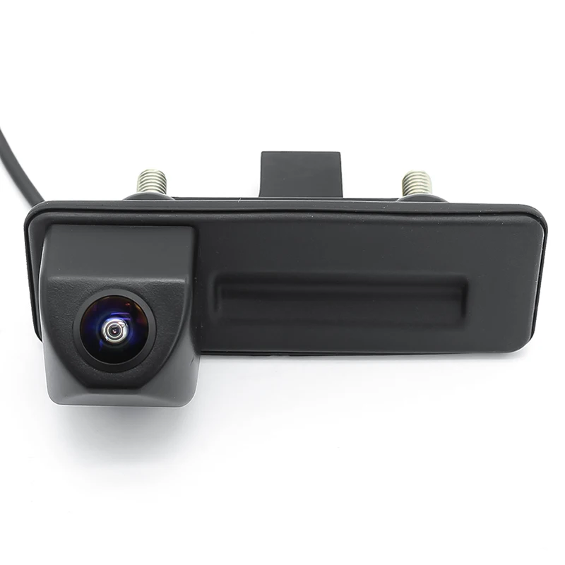 HD 1280x720P CCD звездный свет; ночное зрение Рыбий глаз объектив Автомобильный багажник Ручка камера для VW Skoda Fabia Octavia Yeti Roomster Audi A1