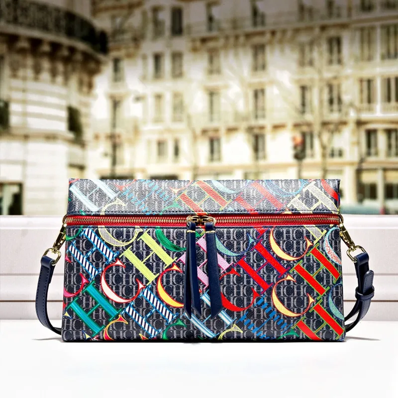 

Роскошные брендовые дамские клатчи, новинка 2021, модные высококачественные сумочки и кошельки из 100% натуральной кожи, Роскошный дизайнерски...