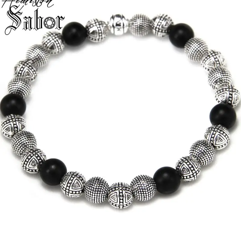 Красиво детализированные матовые черные обсидиановые бусины Крест бисера герой