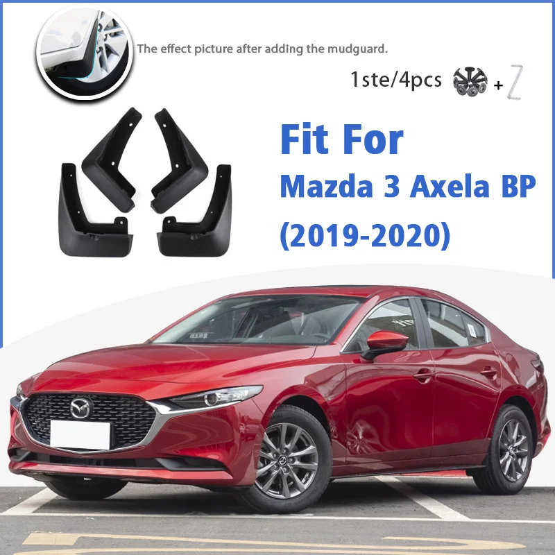 

Брызговик для Mazda 3 (BP) Axela 2019 2020 спереди и сзади 4 шт. Брызговики автомобильные аксессуары Auto Styline брызговик крыло