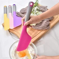 high quality extra large silicone cream baking scraper non stick butter spatula smoother spreader heat resistant cookie pastry