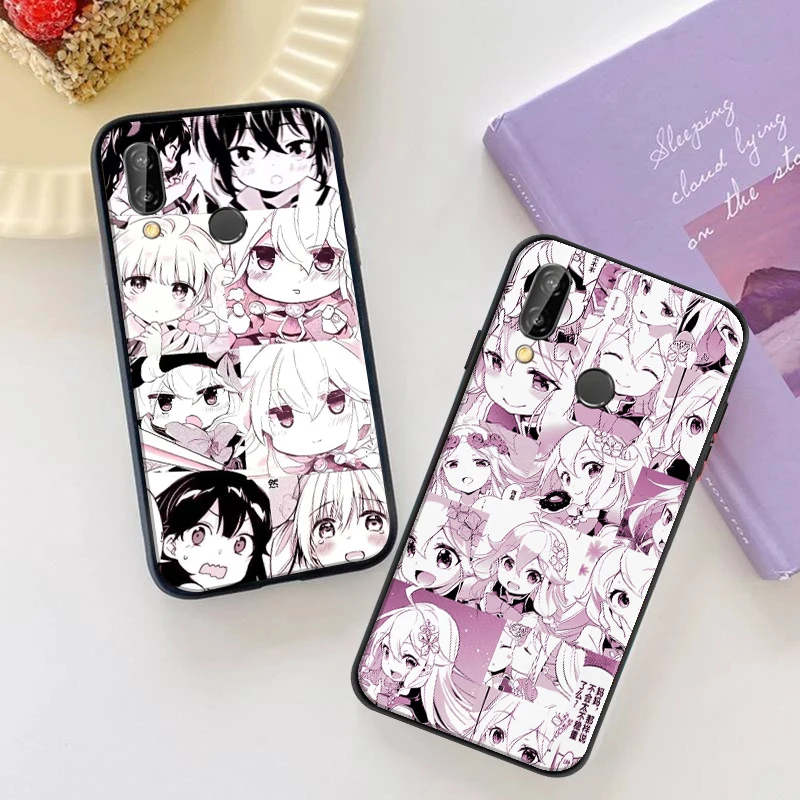 

Cartoon Japan Anime Pink Girl Phone Case For Huawei P Smart Z 2019 2021 P20 Pro P30 P40 P40 Lite Pro TPU Back Cover Funda Capa