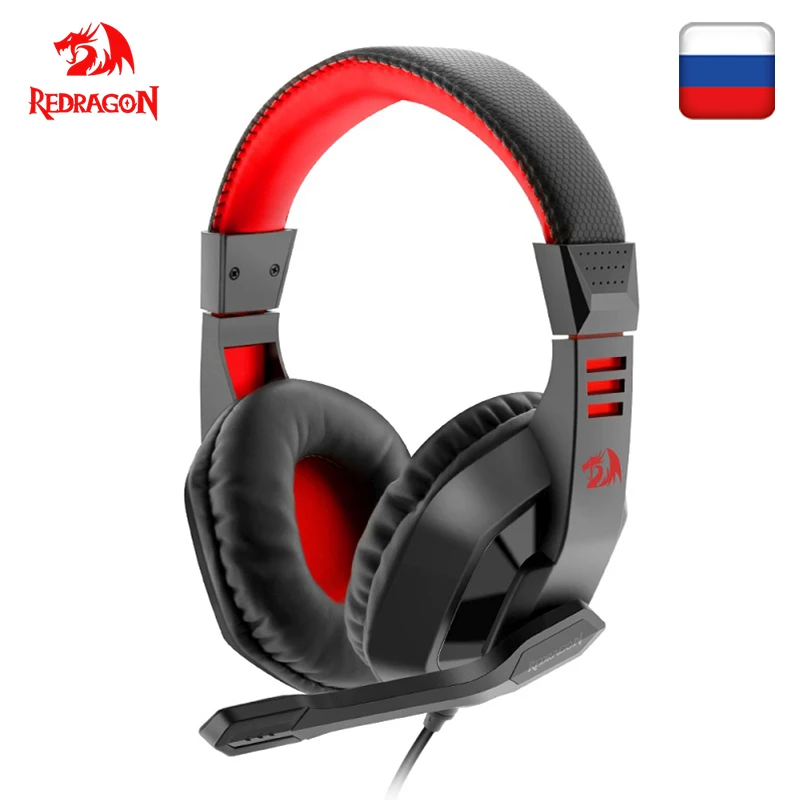 Проводная игровая гарнитура Redragon Garuda H120, 3,5 мм, Микрофон Pro Gamer для ПК, PS4, переключатель, стерео, объемный, компьютерный, стерео микрофон