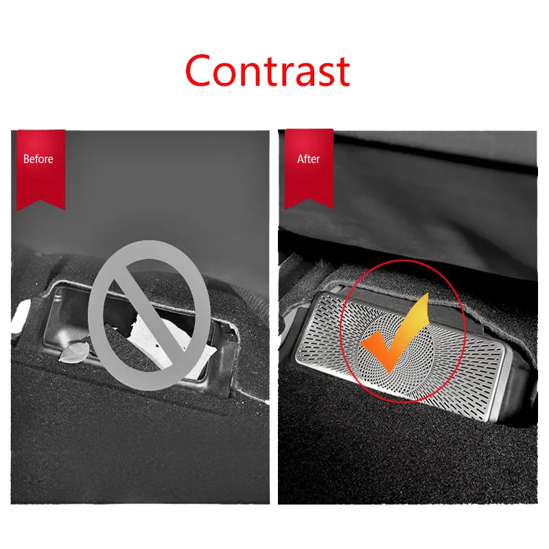 

beneath seat air condition outlet protective decoration sticker shell For Tesla Model3 Interior decoration Accessories