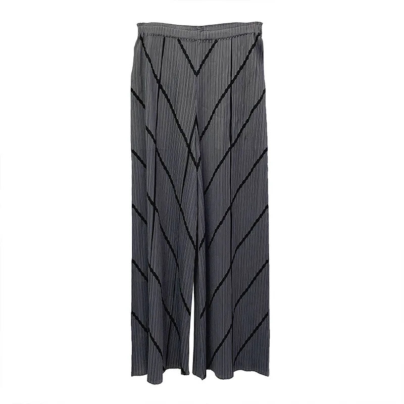 Women Pleated Wide Leg Pants 2020 Summer New Loose Large Straight Pants Casual Pants