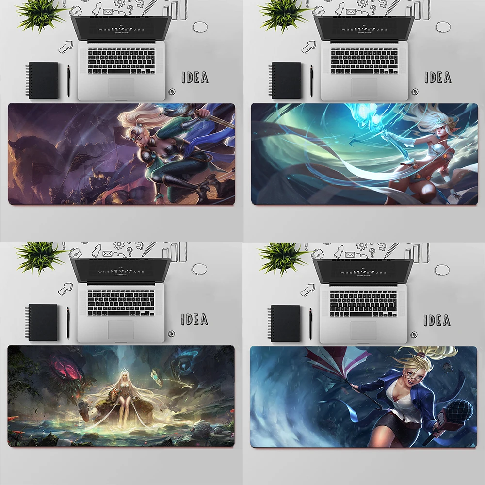 

Игровой коврик для мыши League of Legends Janna, Большой Коврик Для Мыши для ПК, игровой компьютерный коврик для мыши, большой коврик для мыши, коврик д...