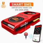 Батарейный блок Daly BMS lifepo4 48 В 18650 smart bms 15s 150A 200A с uart 485 CAN, общий порт с вентилятором для солнечной батареи