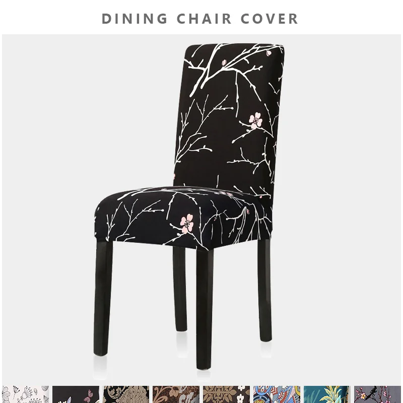 

Stretch Removable Dining Chair Cover Spandex Elastic Chair Slipcover Dining Room Chair Case for Wedding Hotel Banquet