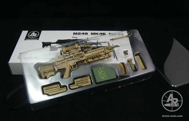 Оружия стеллаж для выставки товаров 1/6 ружьё модель MK48 46 M249 оружие 12 дюймов