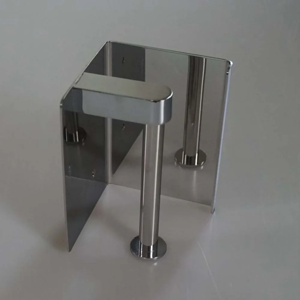 

304 Stainless Steel Wall Mount Bathroom Tissue Holder With Shelf Rack