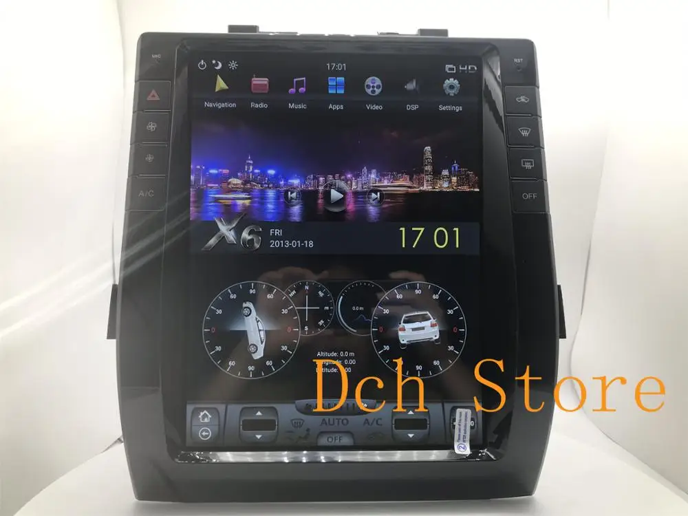 13 дюймов вертикальный tesla стиль Android 9 0 автомобильный DVD плеер GPS навигация для Toyota