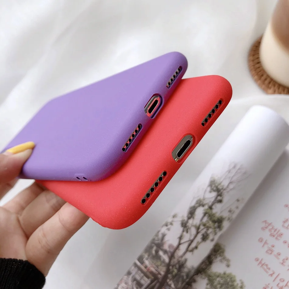 Чехол для Redmi K20/Xiaomi 9T Pro однотонный мягкий простой чехол 7 Note 6 5 Plus S2 Go Ультратонкий