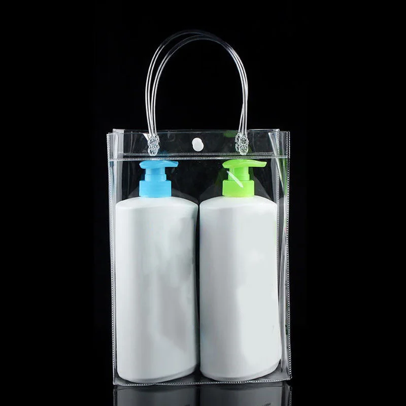 Новая искусственная прозрачная сумка для покупок из ПВХ через плечо