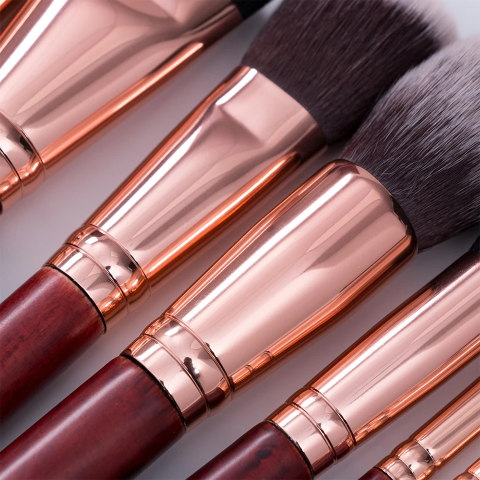 Бейли без логотипа 25 шт. темно-красный набор кистей для макияжа контур пудры