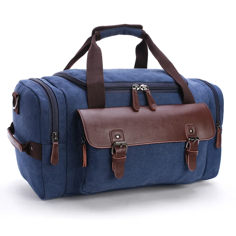 Travel Bag Student Shoulder Slung Hand Bag High Capacity Travel Canvas Bag Luggage Bag Men Women's Weekend Bag Durable Carry On