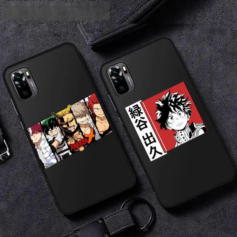 

Anime My Hero Academia deku bakugou Boku Phone Case For Xiaomi Mi Redmi Note 8T 9T 9S 9A 10 7 8 9 Lite pro