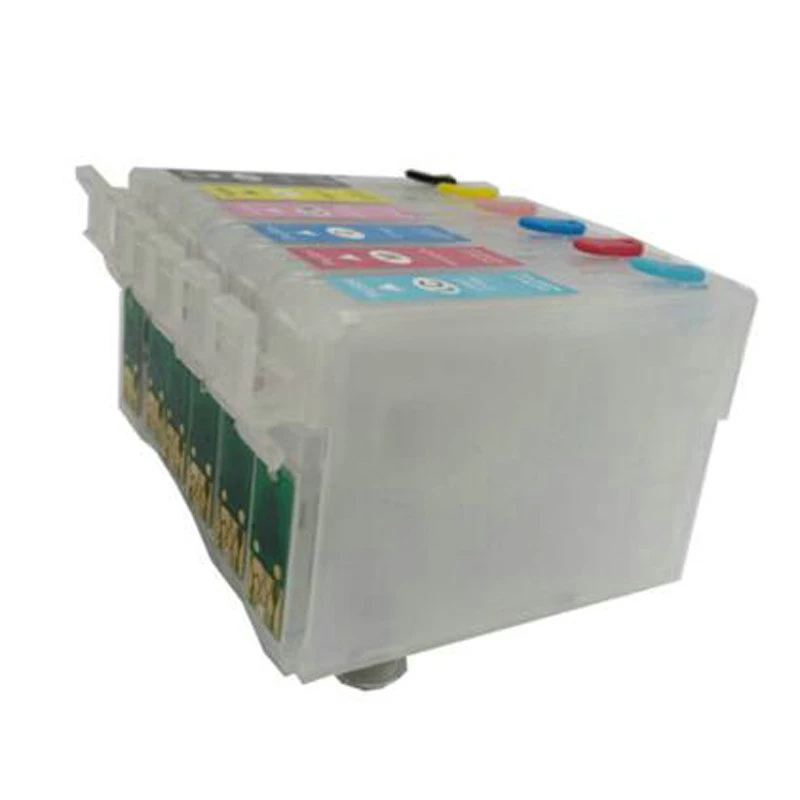 

vilaxh T0791-T0796 for Epson T0791 Empty Refillable Ink Cartridges for Epson Stylus 1400 1410 1500 1430 PX700W PX800FW P50