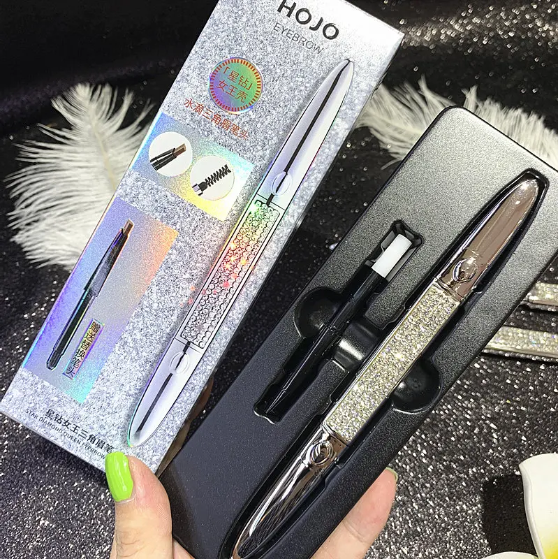 Карандаш для бровей Hojo треугольный блестящий ромбовидной формы стойкий