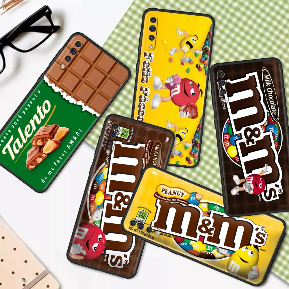 

M&M's Chocolate Nutella Bottle Case For Samsung Galaxy A50 A70 A10 M51 A30 A20s A20e A10s A40 A90 5G M31 M30s Soft Phone Coque