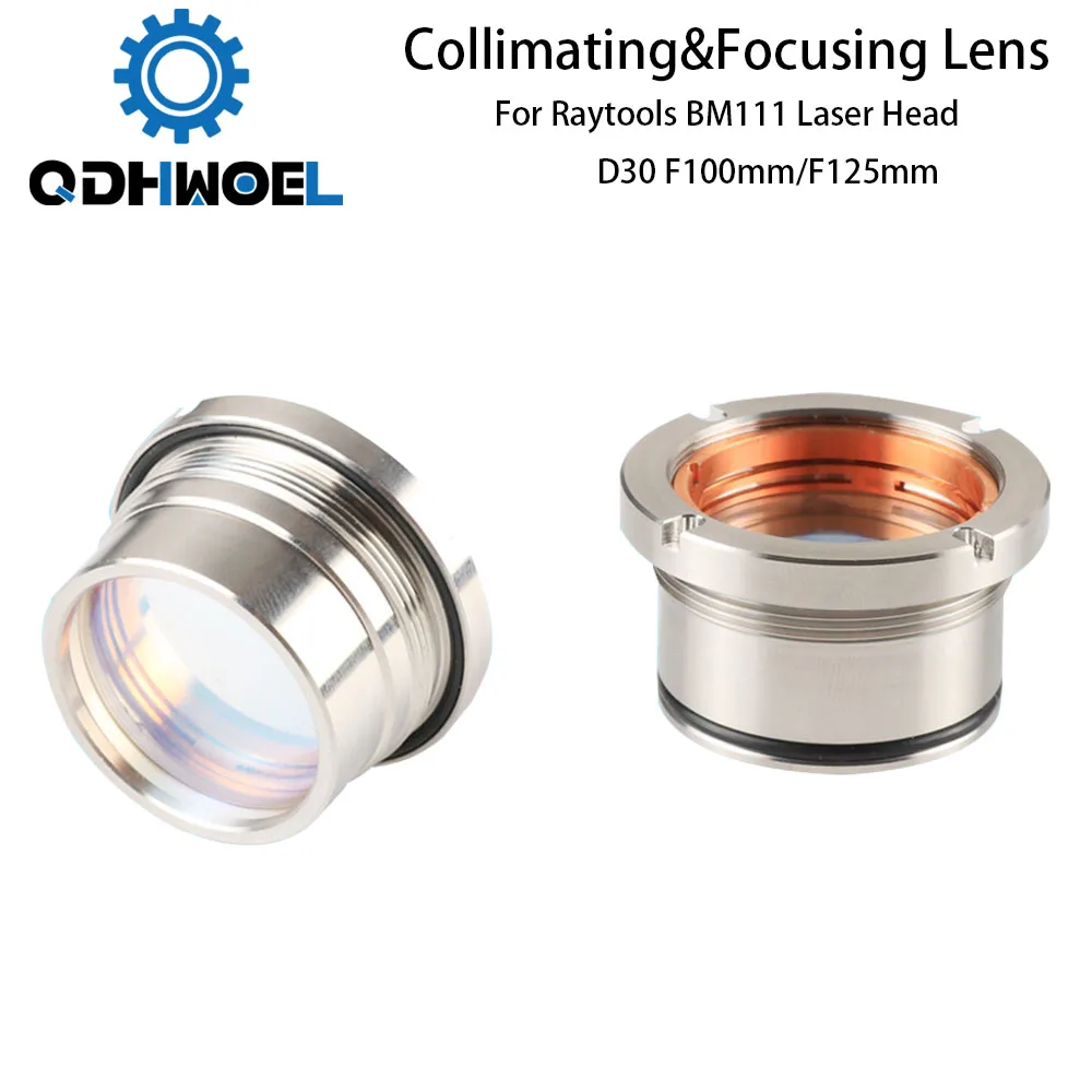 BM111 0 3 кВт Collimating & Focus Lens D30 F100 f125мм с держателем объектива для Raytools Лазерная