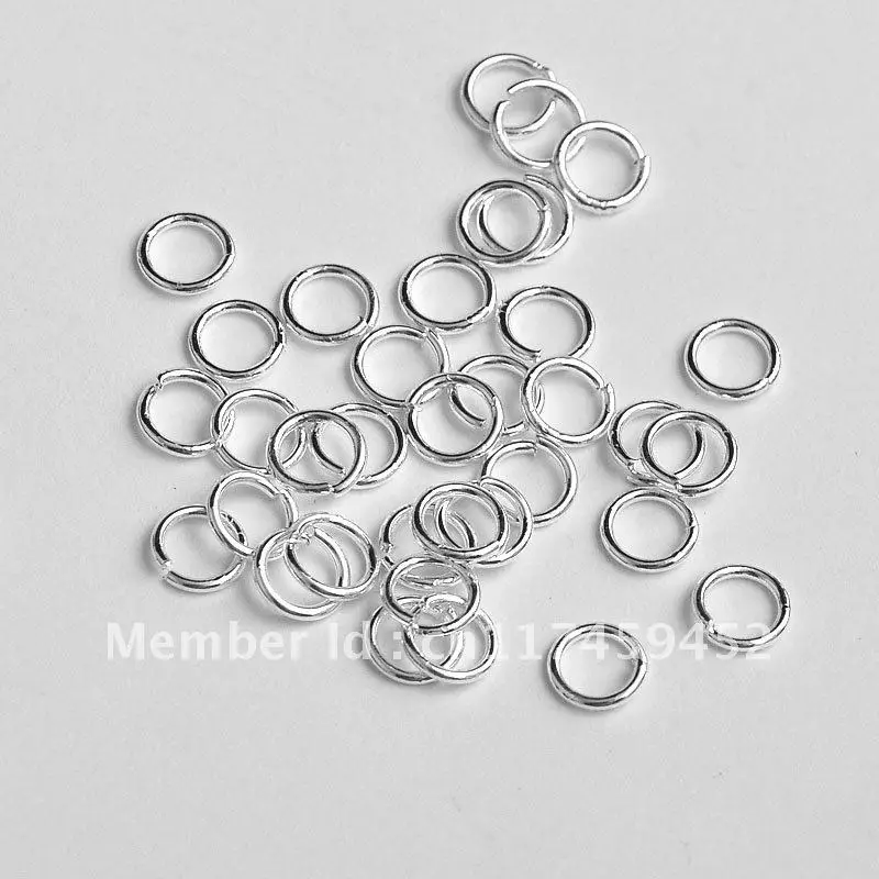 

High Quality Stock 5MM 200PCS Pure 925 Sterling Silver Open Jump Ring Silver Components DIY Finding Jewelry Accessories