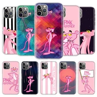 pink panther cover phone case for iphone 13 12 11 pro 7 6 x 8 6s plus xs max xr mini se 5s coque shell capa fundas protective