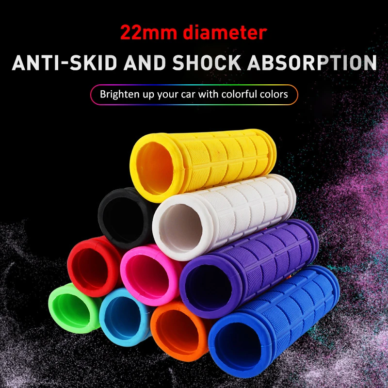 

2Pcs Non-slip Bicycle Grips Durable Rubber Bike Handlebar Grips Wear-resistant MTB Bike Handle Bar Cover Cycling Accessories