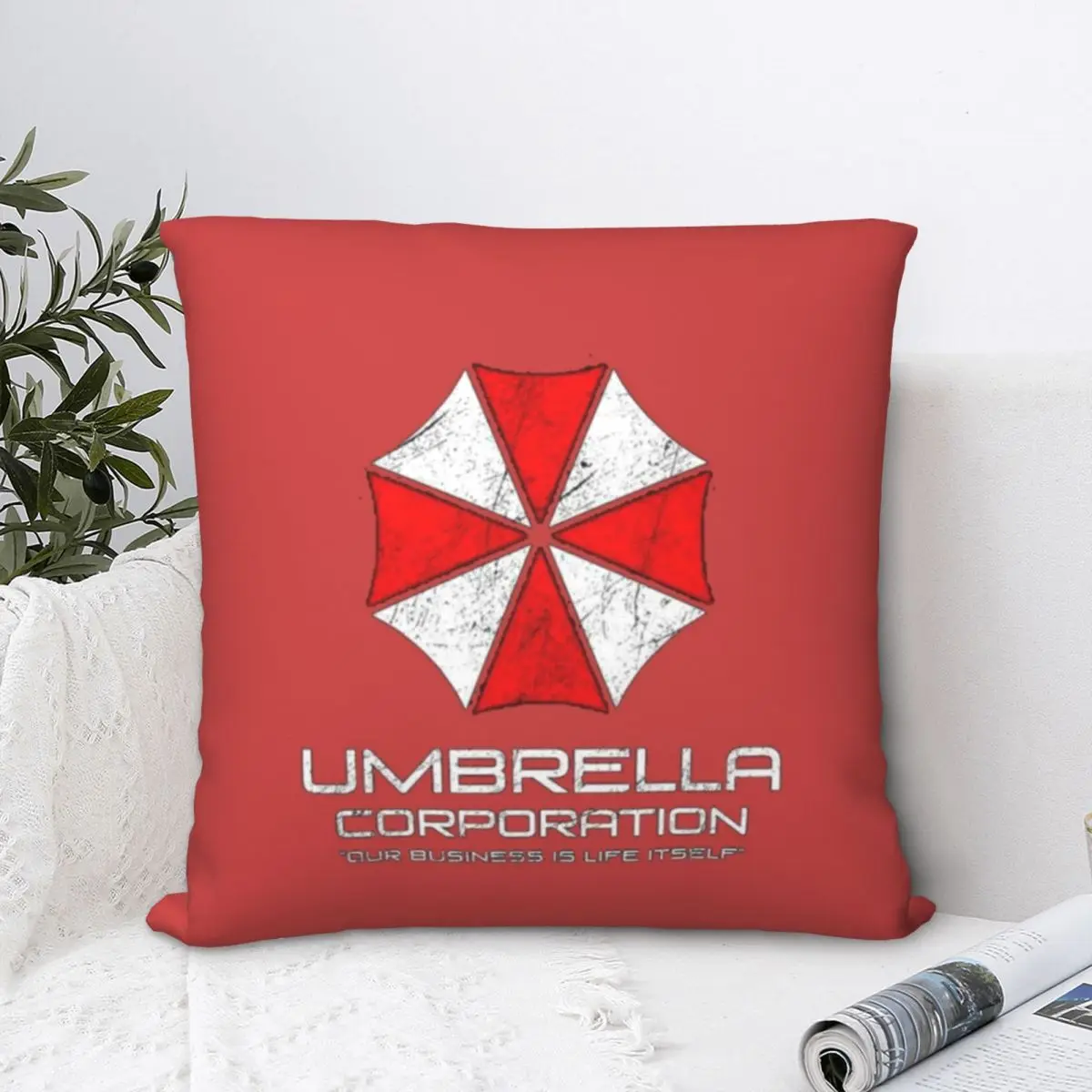 

Umbrella Corporation Corp Pillowcase Double-sided Printing Polyester Cushion Cover Decorations Game Throw Pillow Case Cover Home