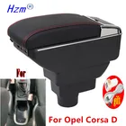 Подлокотник для Opel, двухслойный подлокотник для Opel Vauxhall Corsa D, декоративный автомобильный Стайлинг