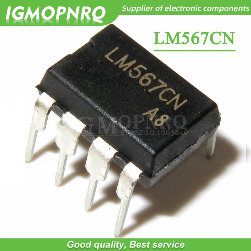 10 шт. LM567CN LM567 DIP-8 телефонные мелодии тоновый декодер 8-PDIP от 0 до 70 новый