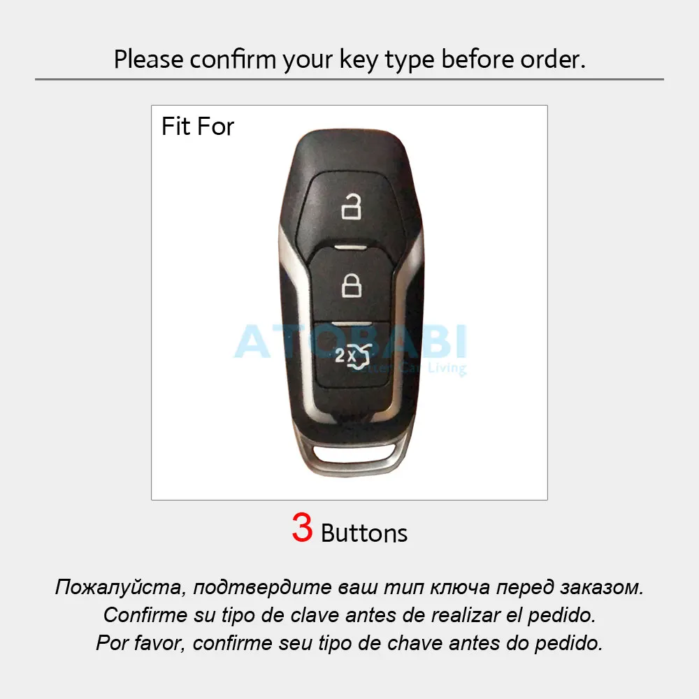 Чехол для автомобильного ключа из цинкового сплава Ford Focus 3 Fiesta Maverick Mondeo MK4 MK2 MK3