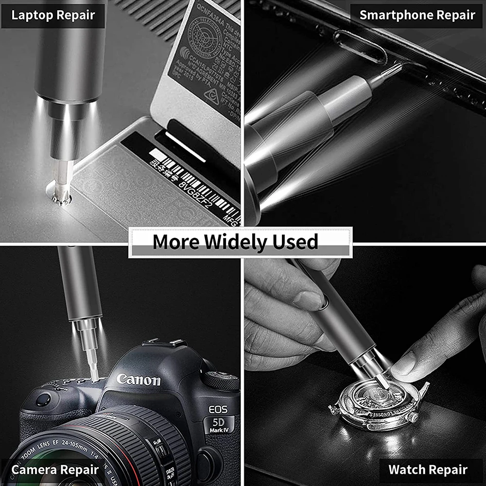 mini electric screwdriver precision repair screwdrivers small cordless power screwdriver set for phone watch laptop camera free global shipping