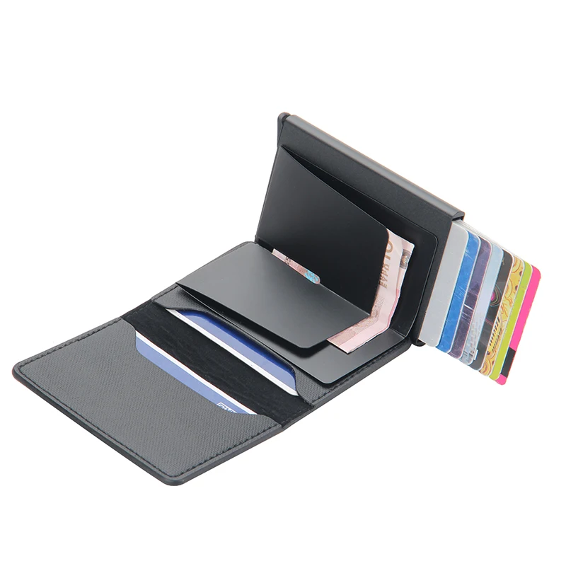 New Rfid Card Holder Men Wallets Money Bag Male Vintage Black Short Purse 2021 Small Leather Slim Mini Thin | Багаж и сумки