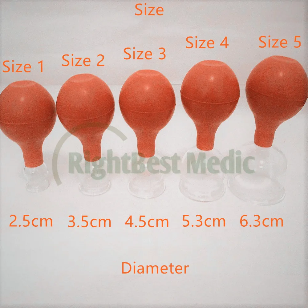 2 чашки Бесплатная доставка 5 размеров медицинские стеклянные и резиновые