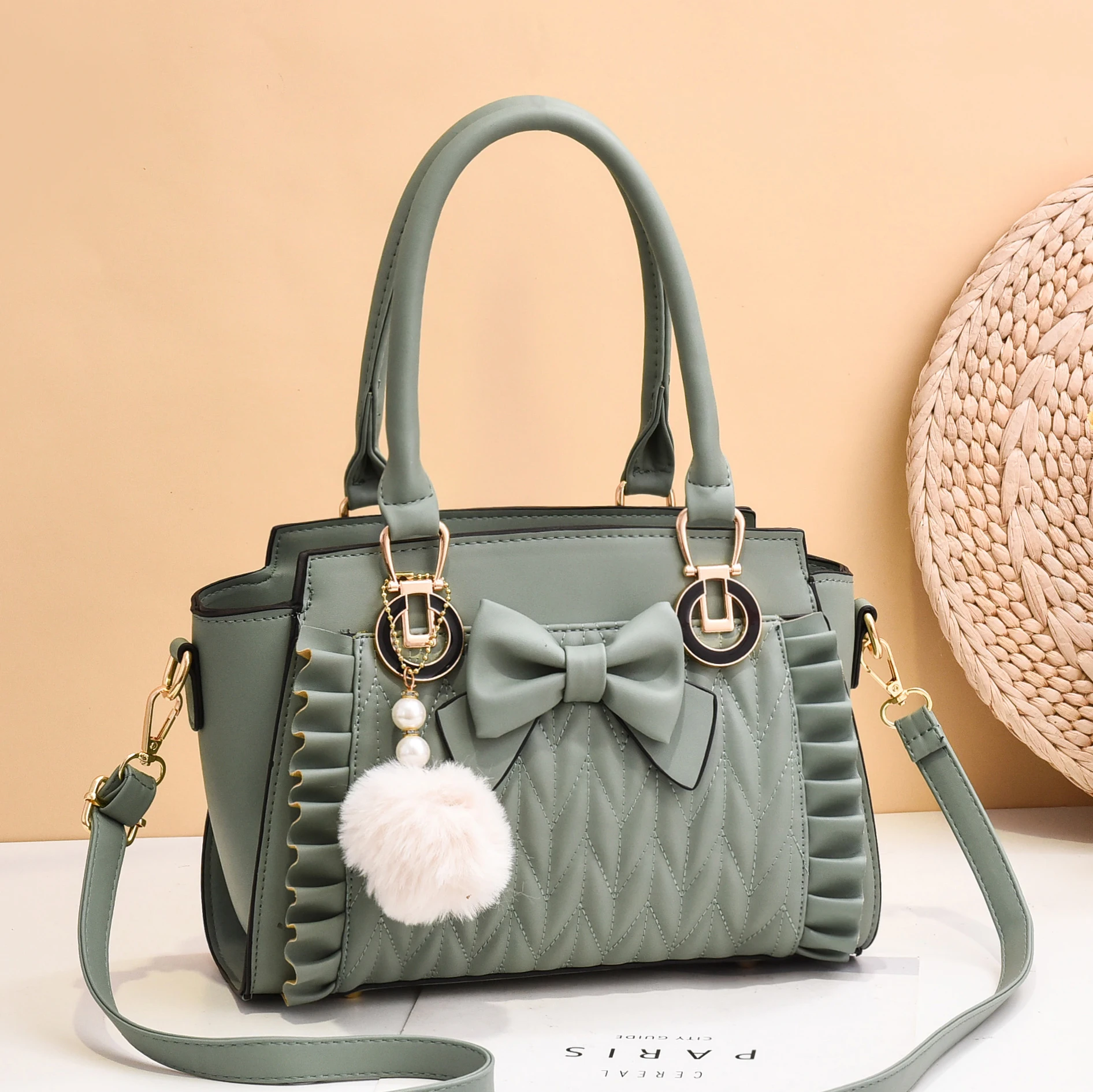 

DL080-23 Winter New Lingge Women's Bags European and American Style Handbags Shoulder Messenger Bags