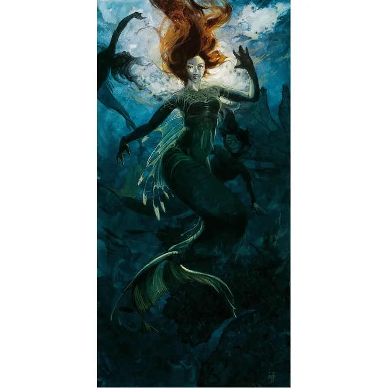 

Diy photo custom diamond painting Mermaid seascape 5d full square diamond embroidery beads cross stitch mosaic drill rhinestones