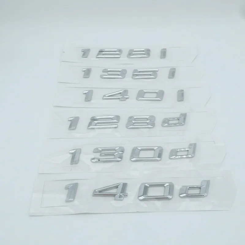 1 шт. черная серебряная серия 120i 123i 125i 128i 130i 116d 118d 120d Автомобильная буква задний