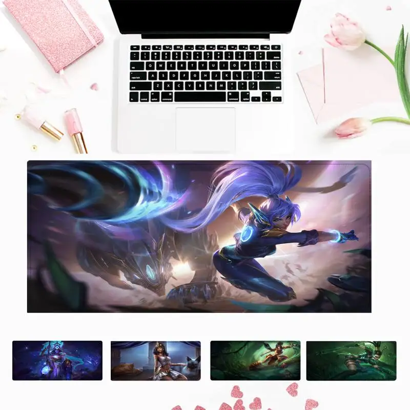 

40x90cm LOL Nidalee Gaming Mouse Pad Gamer Keyboard Maus Pad Desk Mouse Mat Game Accessories For Overwatch