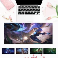 40x90cm lol nidalee gaming mouse pad gamer keyboard maus pad desk mouse mat game accessories for overwatch