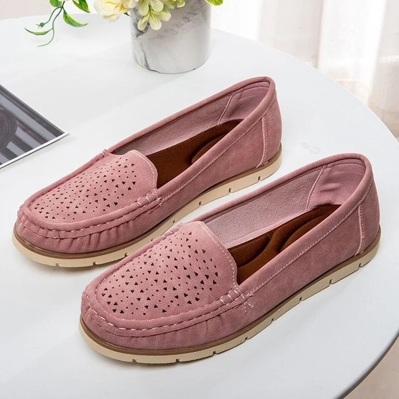 2022 New Womens Shoes Fashion sneakers Loafers Flats Shoes Woman Casual Round Toe Slip-on Plus Size 43 Zapatos De Mujer