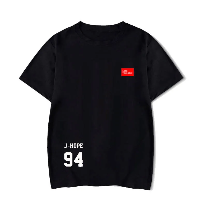 t-shirt whirt 8 Футболка Kpop, Anpanman рубашки, bangtan рубашка Kpop жду вас anpan v(taehyung) jungkook любовь себя футболка Любовь себя - Цвет: t-shirt whirt 8