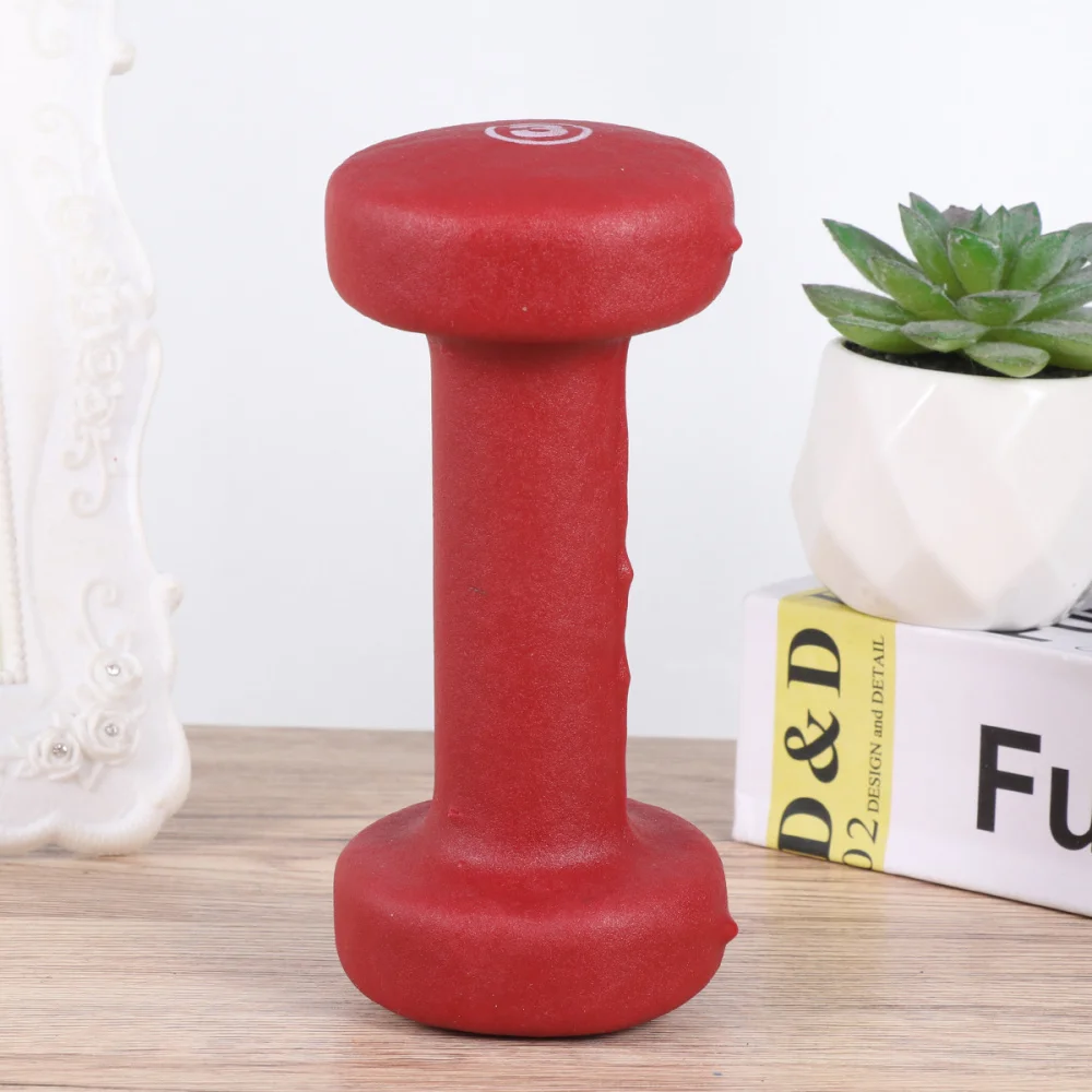 

2PCS Mini Dumbbells Non-Slip Fitness Household Dumbbells Hand Weights Fitness Equipment with Towel for Man (3LB/1.35KG Red